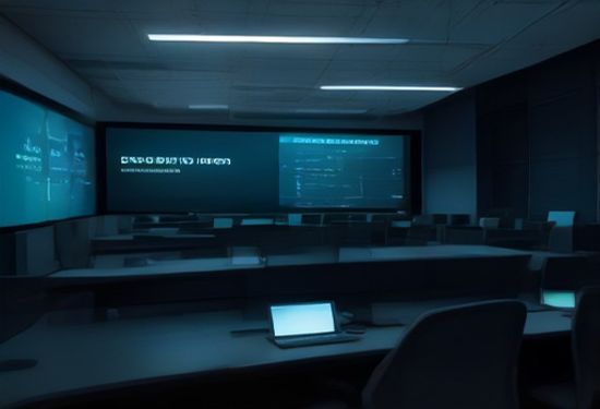 Photorealistic cybersecurity operations center with large screens displaying AI-driven vulnerability dashboards, diverse security analysts monitoring real-time threat alerts, modern high-tech facility, dramatic lighting, no text, no words, no letters
