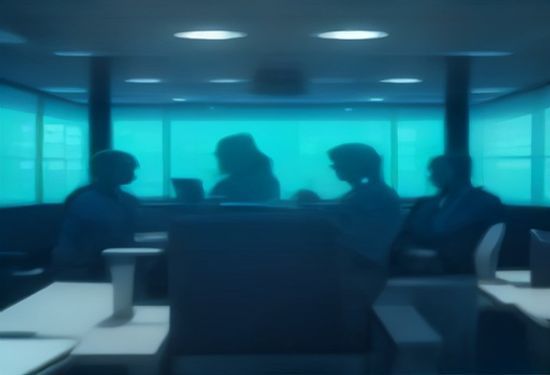 M&T Bank employees using AI copilot tools at desktop workstations in modern bank office