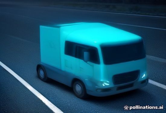autonomous electric truck rolling on highway