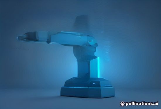 robot arm manipulating industrial components on automated assembly line