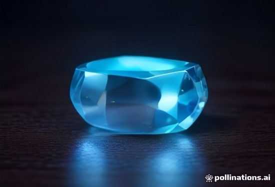 sleek silver smart ring with subtle LED indicator band resting on dark wooden desk surface