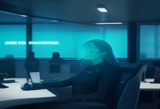 M&T Bank employees using AI copilot tools in a modern banking workspace