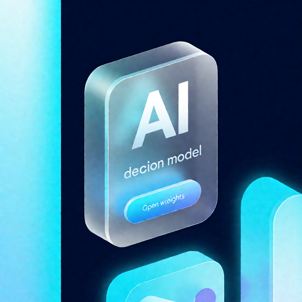AI decision model for content moderation open weights