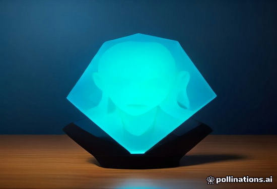 sleek black AI voice pendant on wooden desk with soft lighting