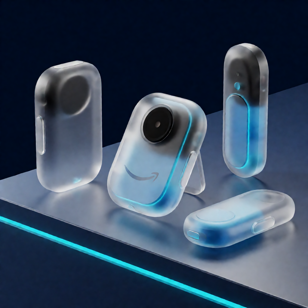 Amazon Bee AI wearable and recorder devices on display