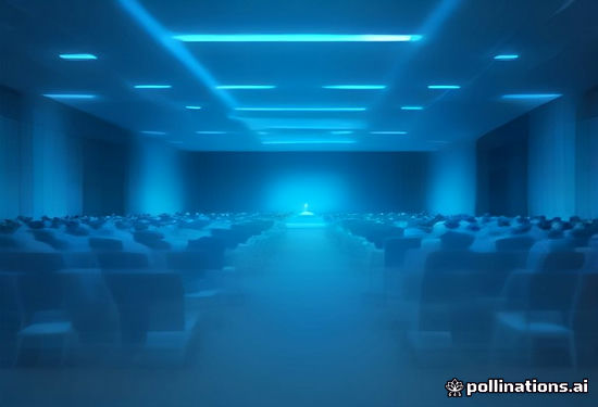 crowd of tech entrepreneurs networking at large conference hall